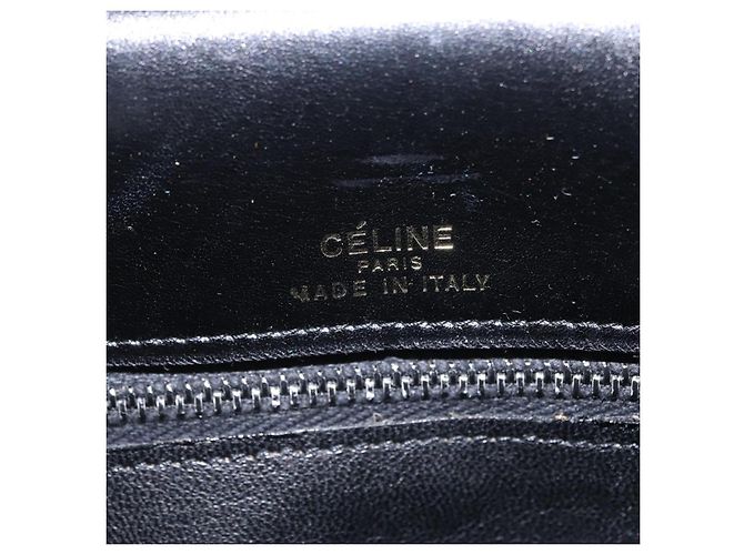 Céline Borsa a tracolla CELINE in pelle nera e oro Auth ep16020A Nero D'oro - vista 24