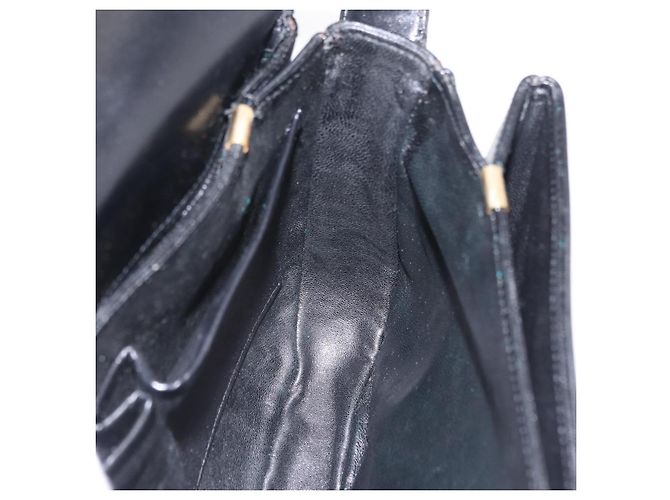 Céline Borsa a tracolla CELINE in pelle nera e oro Auth ep16020A Nero D'oro - vista 26