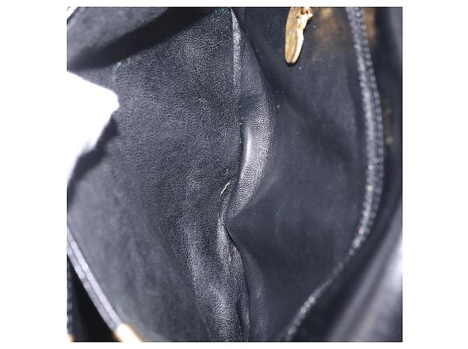 Céline Borsa a tracolla CELINE in pelle nera e oro Auth ep16020A Nero D'oro - vista 29