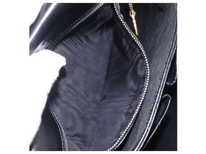 Céline Borsa a tracolla CELINE in pelle nera e oro Auth ep16020A Nero D'oro - vista 31