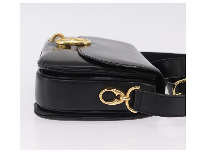 Céline Borsa a tracolla CELINE in pelle nera e oro Auth ep16020A Nero D'oro - vista 5