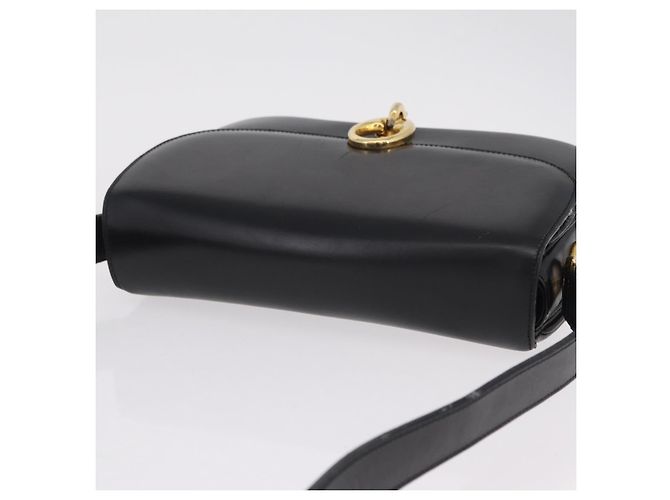 Céline Borsa a tracolla CELINE in pelle nera e oro Auth ep16020A Nero D'oro - vista 8