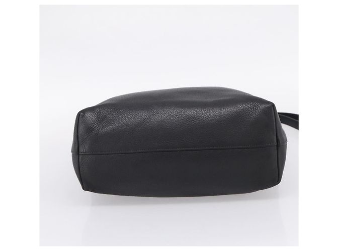 Borsa Tote PRADA in pelle 2way Nero Oro Auth yk21027V D'oro - vista 13