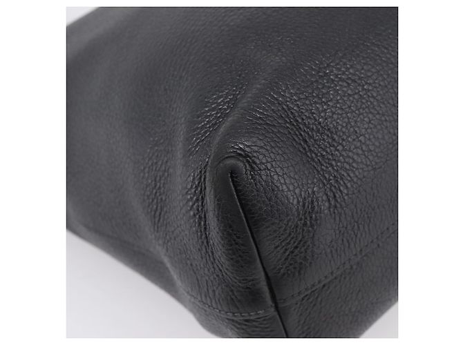 Borsa Tote PRADA in pelle 2way Nero Oro Auth yk21027V D'oro - vista 15