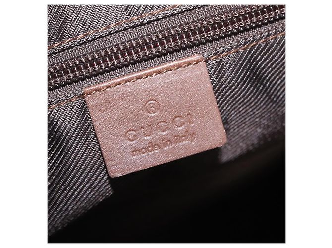 GUCCI GG Canvas Tote Bag Beige Silver 019 0401 Auth ka6572 Silber - Ansicht 16