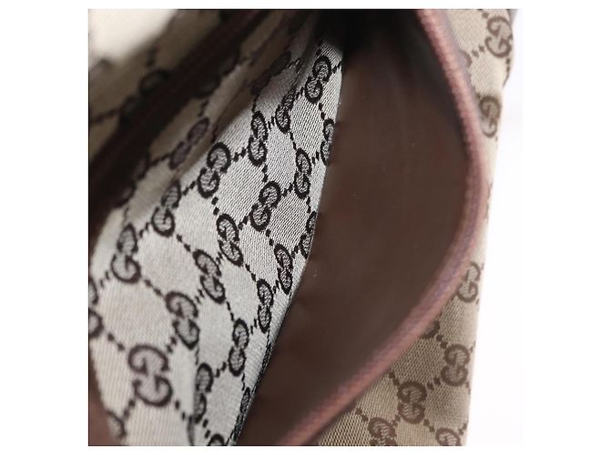 GUCCI GG Canvas Tote Bag Beige Silver 019 0401 Auth ka6572 Silber - Ansicht 22