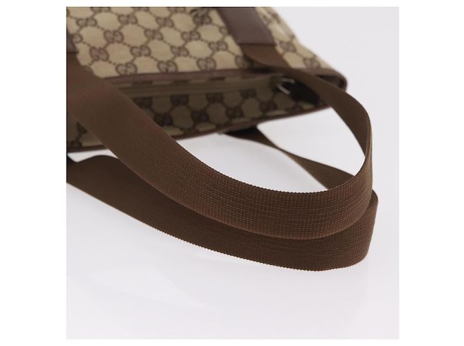GUCCI GG Canvas Tote Bag Beige Silver 019 0401 Auth ka6572 Silber - Ansicht 7