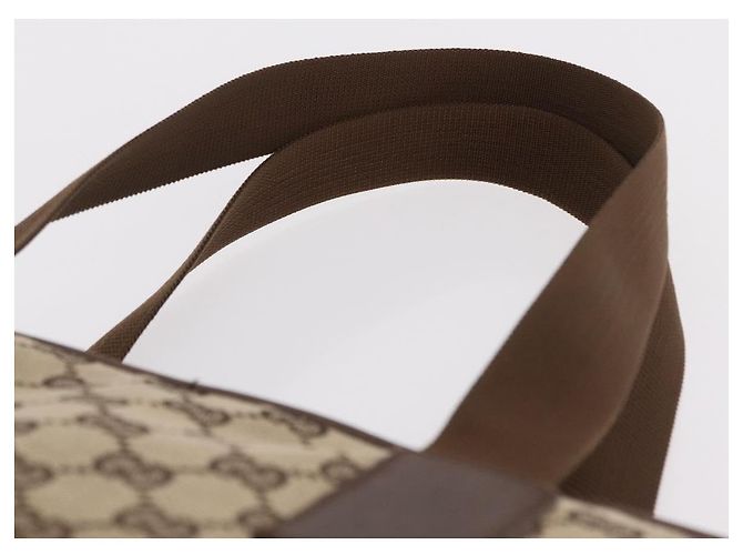GUCCI GG Canvas Tote Bag Beige Silver 019 0401 Auth ka6572 Silber - Ansicht 8