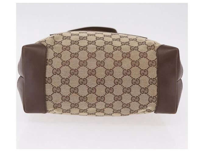 GUCCI GG Canvas Tote Bag Beige Silver 019 0401 Auth ka6572 Silber - Ansicht 9