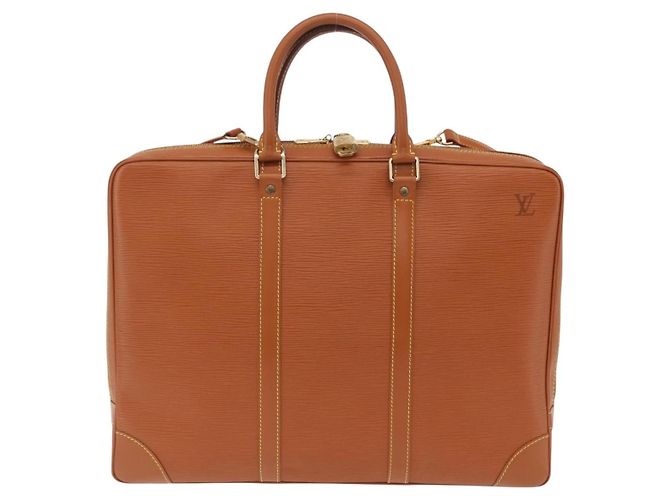 LOUIS VUITTON Epi Porte Documents Voyage Bag Zipangu Gold M54478 Auth 208878V - vista 13