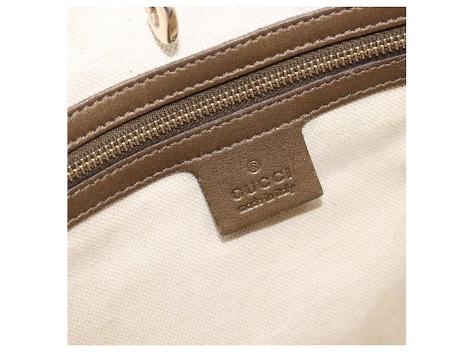 Sac Cabas GUCCI GG Canvas Beige Gold 269956 Auth BA16448 Doré - vue 18
