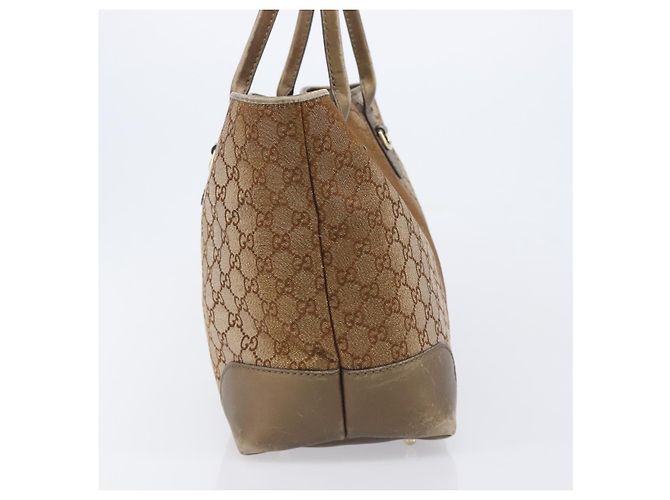 Sac Cabas GUCCI GG Canvas Beige Gold 269956 Auth BA16448 Doré - vue 4