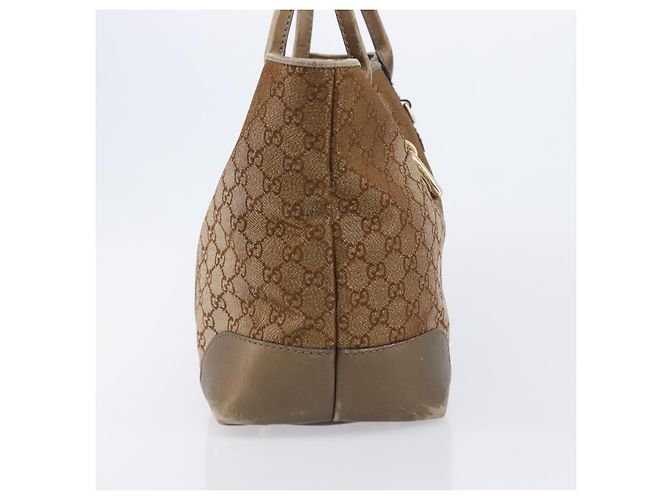 Sac Cabas GUCCI GG Canvas Beige Gold 269956 Auth BA16448 Doré - vue 5