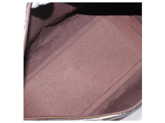 Borsa LOEWE Anagram Boston Bag Canvas 2way Black Gold Auth 205111 Nero D'oro - vista 12