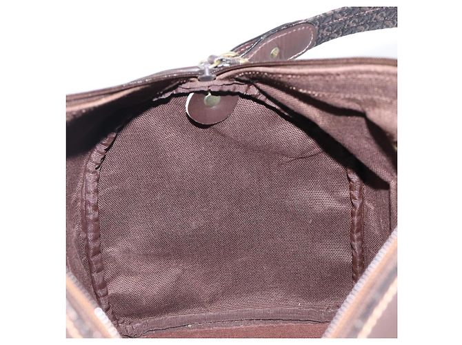 Borsa LOEWE Anagram Boston Bag Canvas 2way Black Gold Auth 205111 Nero D'oro - vista 20