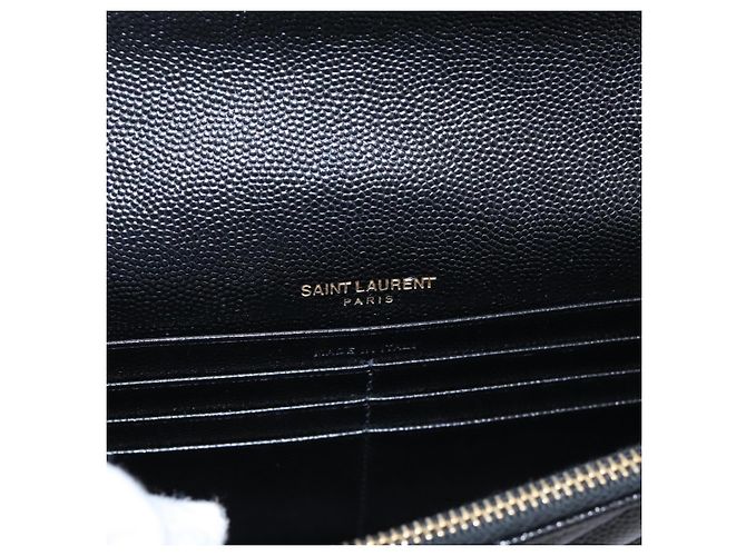 Autre Marque Borsa a tracolla con catena Saint Laurent in pelle nera e oro Auth BA15862M Nero D'oro - vista 16