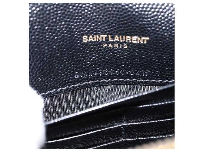 Autre Marque Borsa a tracolla con catena Saint Laurent in pelle nera e oro Auth BA15862M Nero D'oro - vista 21