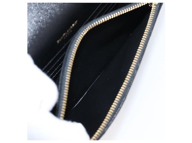 Autre Marque Borsa a tracolla con catena Saint Laurent in pelle nera e oro Auth BA15862M Nero D'oro - vista 23