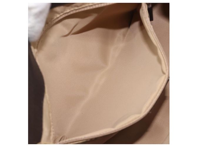 Borsa a mano Christian Dior Trotter Canvas Marrone Argento Auth 207724V - vista 21