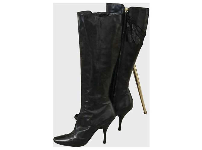 Botas Louis Vuitton T.37 Negro - vista 2