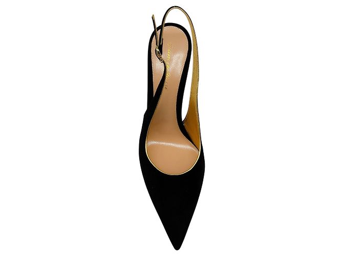 Décolleté Slingback Yves in camoscio nero Gianvito Rossi - vista 4
