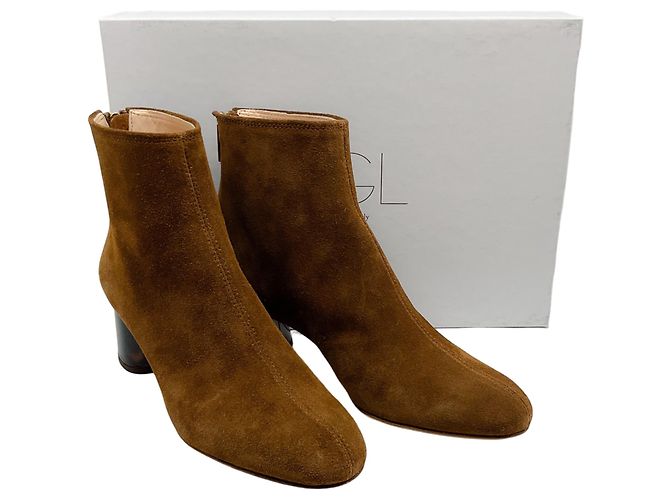 Autre Marque Botines AGL Brown Suede Veta Precious Castaño - vista 6