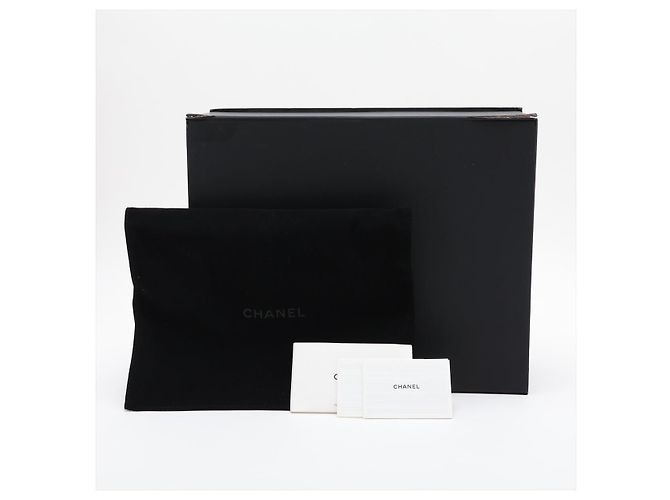 Chanel Vanity Case Small aus gestepptem Lammleder mit Kettenhandtasche Schwarz - Ansicht 10