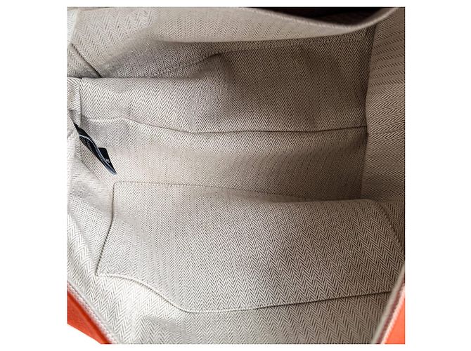 Hermès Trousse de Toilette Bride GM Wool Beauty Case Orange - vue 14