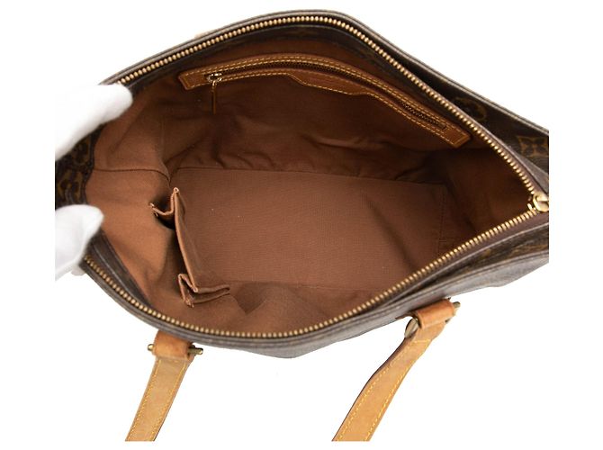 Borsa Tote Cabas Piano Louis Vuitton Monogram Marrone - vista 4
