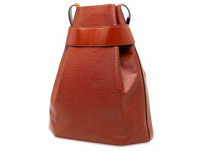 Borsa a Tracolla Louis Vuitton Epi GM Bucket Bag Marrone - vista 2