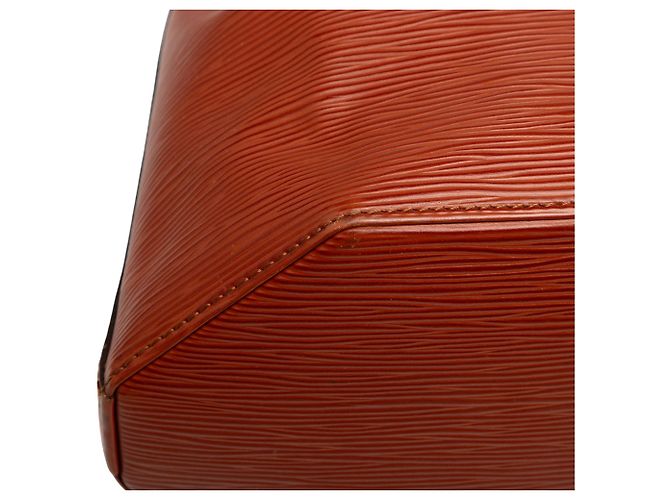 Borsa a Tracolla Louis Vuitton Epi GM Bucket Bag Marrone - vista 7
