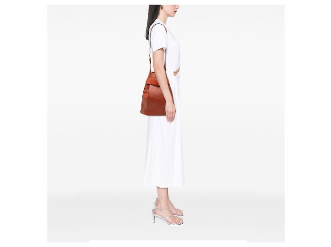 Borsa a Tracolla Louis Vuitton Epi GM Bucket Bag Marrone - vista 8