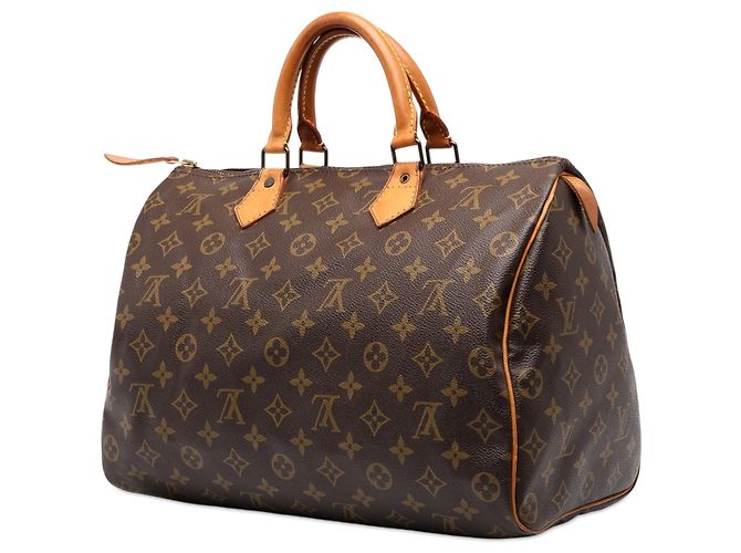 Borsa Boston Louis Vuitton Monogram Speedy 35 Marrone - vista 2