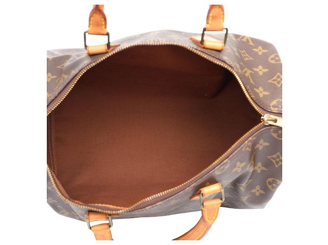 Borsa Boston Louis Vuitton Monogram Speedy 35 Marrone - vista 4