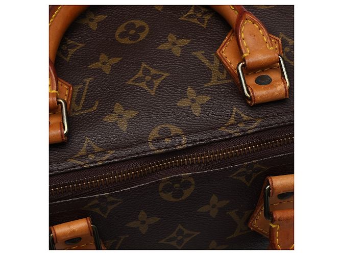 Borsa Boston Louis Vuitton Monogram Speedy 35 Marrone - vista 7
