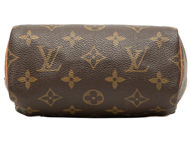 Borsa Louis Vuitton Monogram Mini Speedy HL Marrone - vista 3