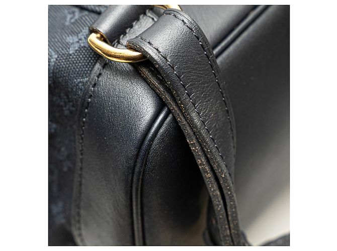 Zaino Louis Vuitton Monogram Mini Lin Montsouris GM Blu - vista 10