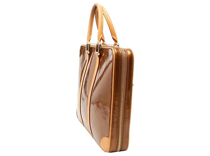 Borsa Business Louis Vuitton Monogram Vernis Van Damme Brown - vista 2