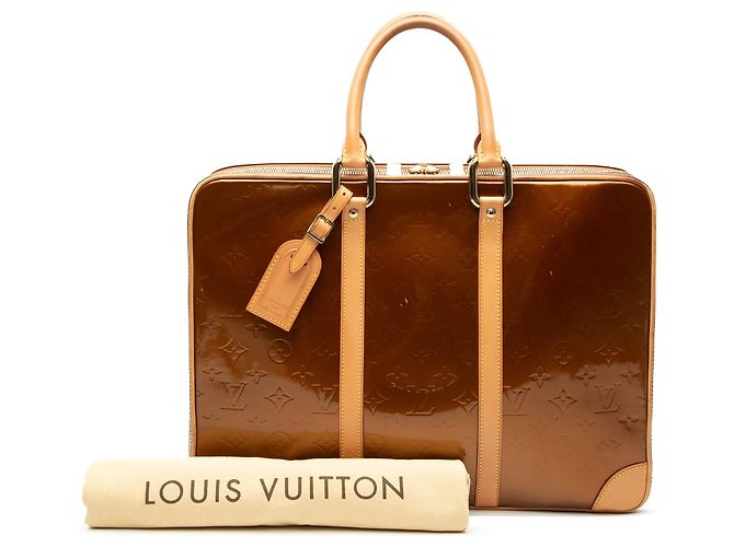 Borsa Business Louis Vuitton Monogram Vernis Van Damme Brown - vista 8