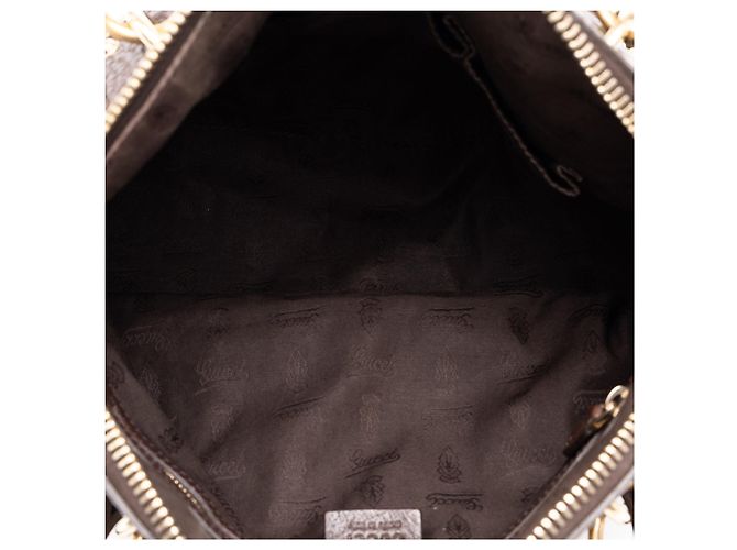 Borsa Dome Medium GG Canvas con charm Gucci Beige - vista 4