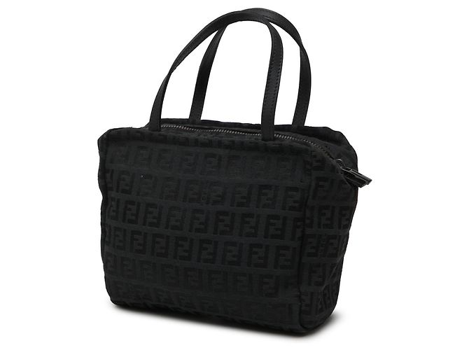 Borsa Fendi Zucchino Canvas nera Nero - vista 2