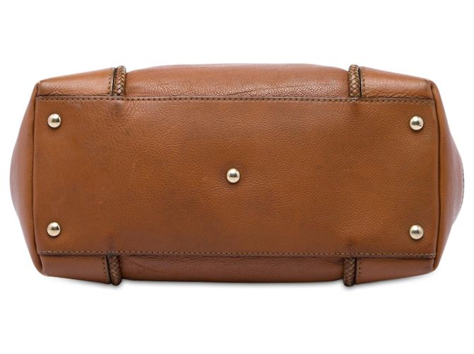 Tote Marrakech Gucci in pelle di vitello marrone - vista 3