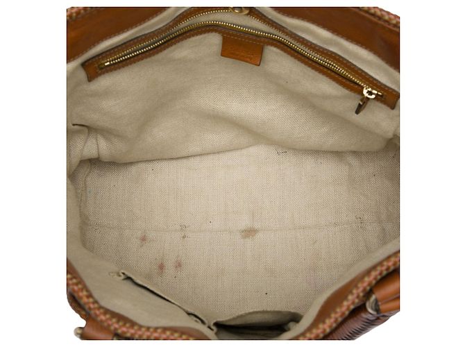 Tote Marrakech Gucci in pelle di vitello marrone - vista 4
