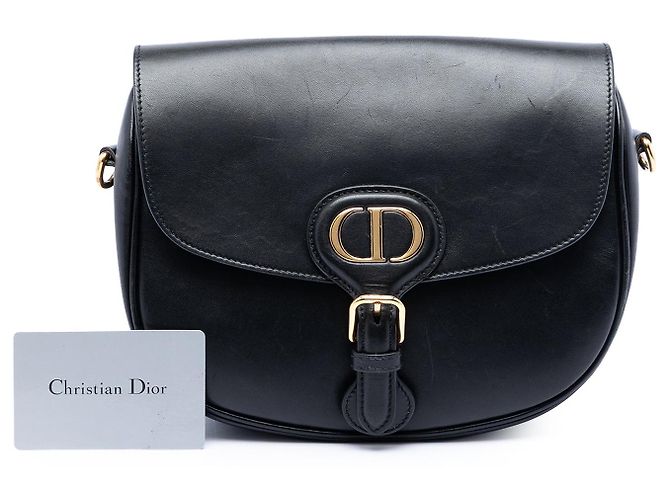 Borsa a tracolla Bobby Dior Medium in pelle nera Nero - vista 6