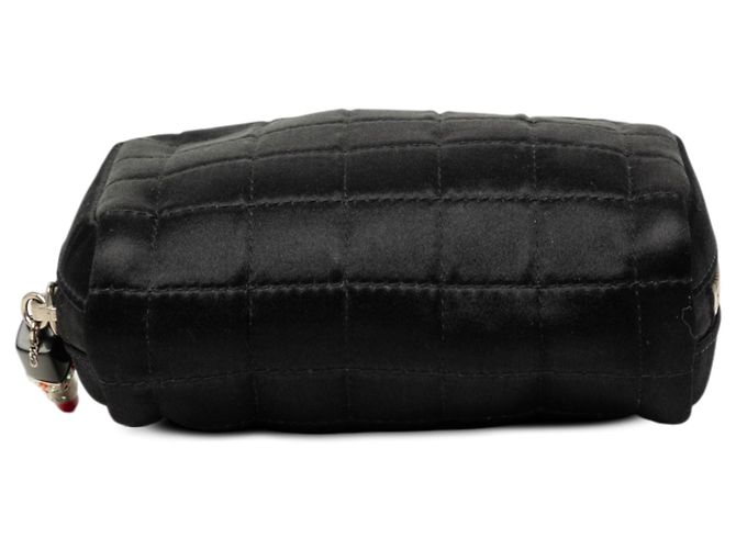 Chanel Mini CC Chocolate Bar Satin Lippenstift Charm-Tasche in Schwarz - Ansicht 3