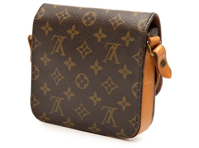 Borsa a tracolla Louis Vuitton Monogram Cartouchiere PM Marrone - vista 2