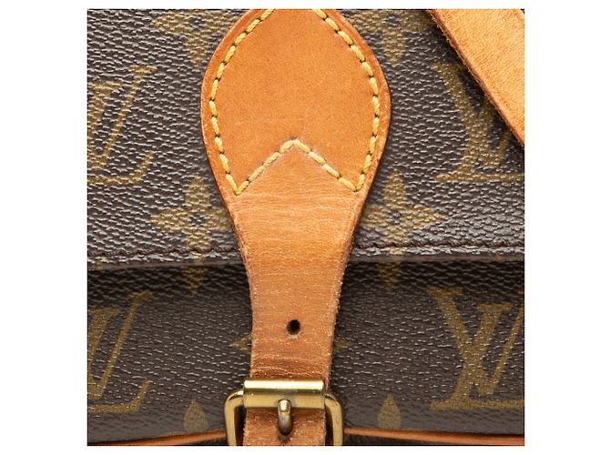 Borsa a tracolla Louis Vuitton Monogram Cartouchiere PM Marrone - vista 6