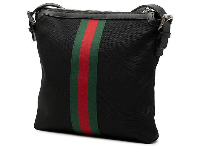 Borsa a tracolla Gucci GG Techno Canvas Web nera Nero - vista 2