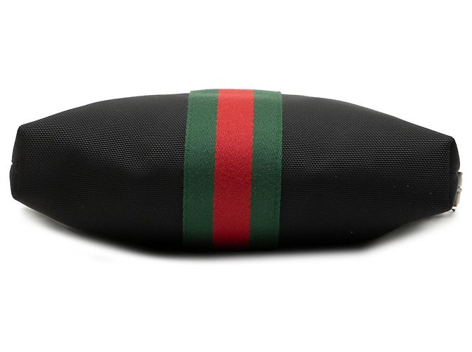 Borsa a tracolla Gucci GG Techno Canvas Web nera Nero - vista 3