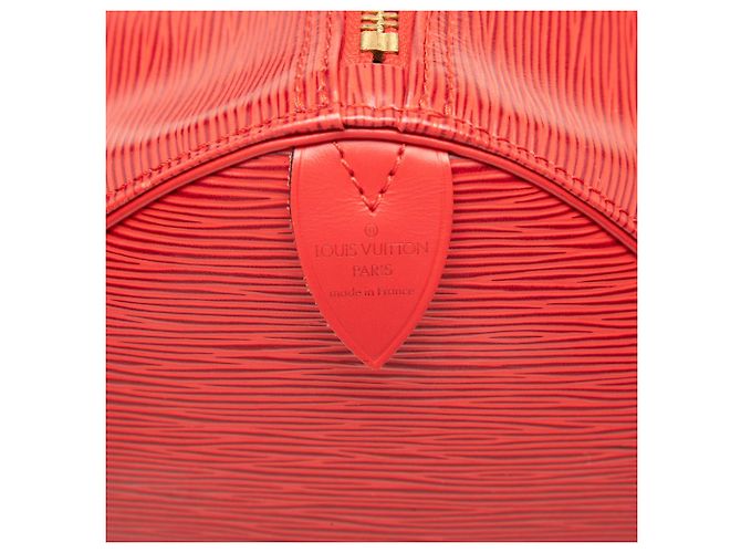 Sac de voyage Louis Vuitton Epi Keepall 50 rouge - vue 6
